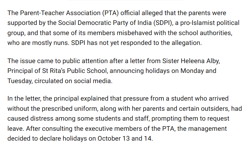 Hijab controversy in Kochi school