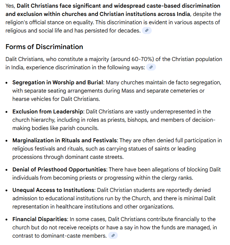 Dalit Christians facing discrimination in India